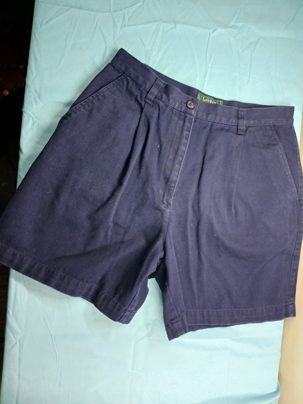 Polo by Ralph Lauren Navy Pleated women's  Shorts